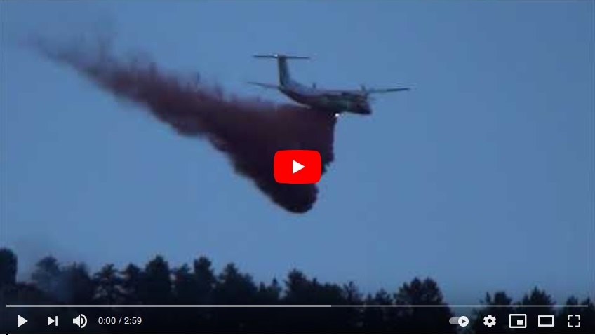 Incendie au Rocher Roux (La Motte du Caire) - Wildfire at Rocher Roux